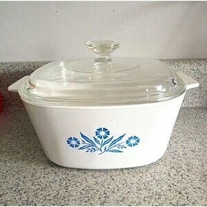 CorningWare Blue Cornflower A-1 1/2-B 1.5 qt Square Casserole w/ Lid